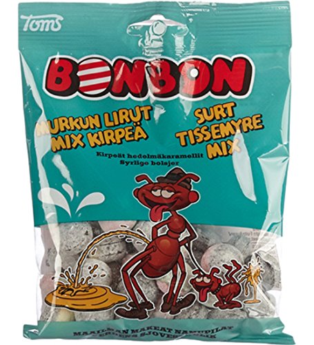 Toms BonBon Surt Tissemyre Mix - Dänisch Sauer Frucht Salzlakritz Salmiak Harte Süßigkeiten 125g Toms BonBon Surt Tissemyre Mix - Dänisch Sauer Frucht Salzlakritz Salmiak Harte Süßigkeiten 125g von Toms BonBon