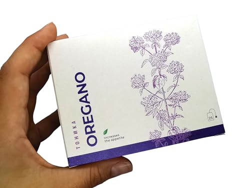 TONIKA Oregano Tee in Filtertüten - 100% Oregano-Stiele (Origanum vulgare) - 25 einzeln verpackte Filtertüten - 30g von Tonika Tea