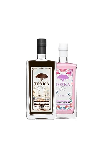 Tonka Gin | Espresso und Hibiskus Flavor-Bundle | Sonderaktion | Vegan | 2 x 500ML Tonka Gin | Espresso und Hibiskus Flavor-Bundle | Sonderaktion | Vegan | 2 x 500ML von Tonka Gin