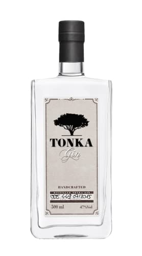 Tonka Gin Handcrafted I 500 ml I 47% vol. I Noten von Vanille Bittermandelöl und würziger Heublume I Vegan von Tonka Gin