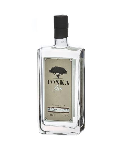 Tonka Gin Handcrafted I 500 ml I 47% vol. I Noten von Vanille Bittermandelöl und würziger Heublume I Vegan von Tonka Gin