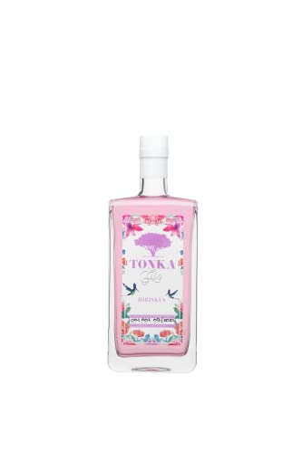 Tonka Gin | Hibiskus Gin | 500 ml | 42% Vol. | Mit Hibiskusblüte & Tonkabohne | blumig-trocken | Noten von Vanille-Bittermandel I Vegan von Tonka Gin