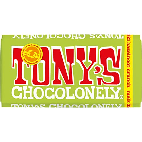 Chocolade Tony's Chocolonely Melk hazelnoot crunch 180gr von Tony's Chocolonely