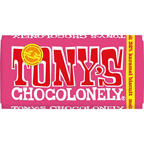 Chocolade Tony's Chocolonely melk karamel biscuit reep 180gr von Tony's Chocolonely