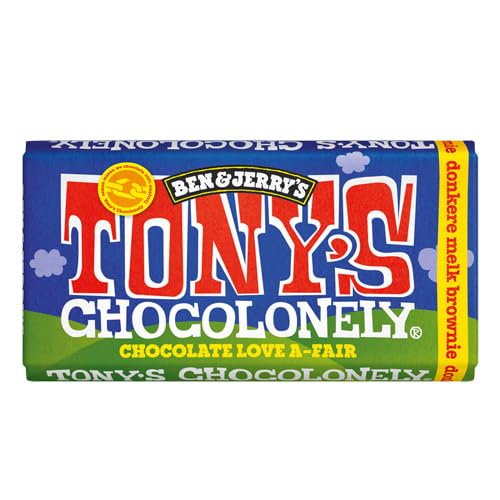 Tony's Chocolonely - Ben & Jerry's Dunkle Vollmilchschokolade Brownie - 180g von Tony's Chocolonely
