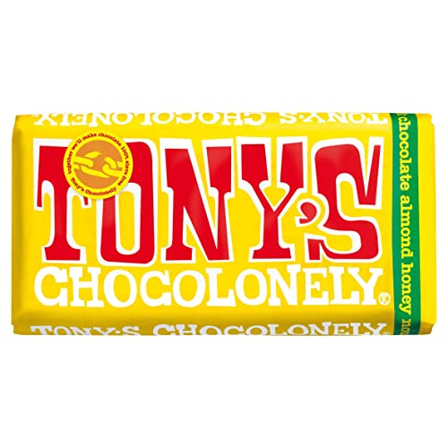 Tony's Chocolonely Fair Trade Milk Chocolate Bar with Almond, Honey and Nougat 180g von Tony's Chocolonely