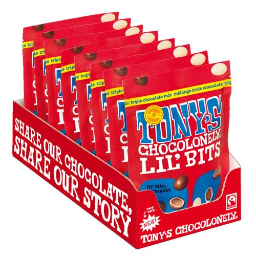 Tony's Chocolonely - Lil’Bits Dreifache Schokoladen Mischung - 8x 120g von Tony's Chocolonely