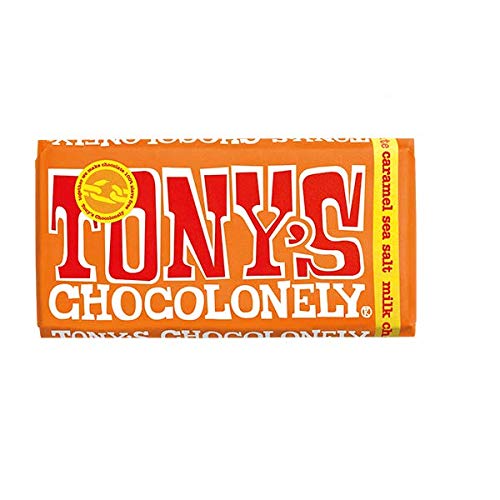 Tony's Chocolonely Milchschokolade Karamell & Meersalz Riegel – 180 g, 4 Stück Tony's Chocolonely Milchschokolade Karamell & Meersalz Riegel – 180 g, 4 Stück von Tony's Chocolonely