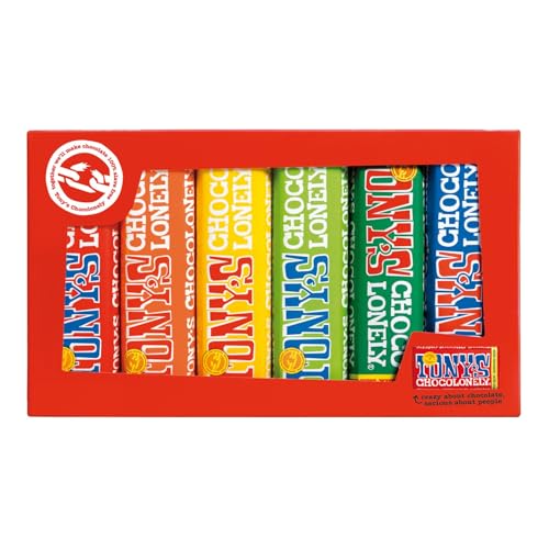 Tony's Chocolonely Rainbow Pack 6 Riegel, 288g von Tony's Chocolonely