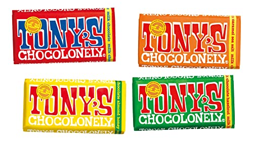 Tony's Chocolonely The Milk Chocolate Bundle 4 x 180 g – Our Favourite Milkchocolate Bars – Chocolate Bar – 32% Kakao – Geschenkset – Geschenke – Fairtrade Schokolade von Tony's Chocolonely