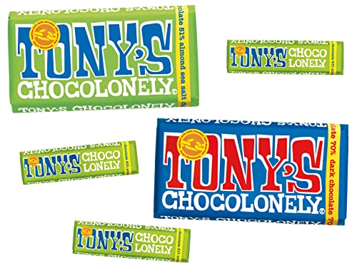 Tony's Chocolonely The Vegan Bundle Mixed Sizes - Dark Vegan Chocolate - Chocolate Bar - Fairtrade Chocolate von Tony's Chocolonely