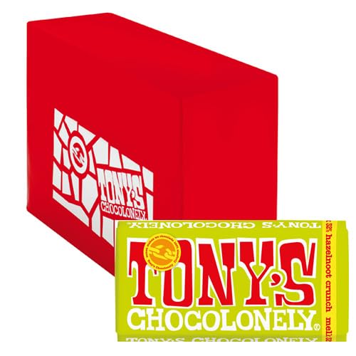 Chocolade Tony's Chocolonely Melk hazelnoot crunch 180gr | 15 stuks von Tony's Chocolonely