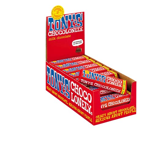 Tony's Chocolonely - Vollmilchschokolade Schokoriegel -Kleine Schokoriegel - Schokolade Riegel - 35 x 50 Gramm - Schokolade Riegel - Belgium Fairtrade Chocolate von Tony's Chocolonely