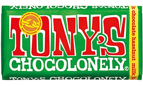 Tony's Fairtrade Milchschokolade 32% und Haselnussriegel, 180 g Tony's Fairtrade Milchschokolade 32% und Haselnussriegel, 180 g von Tony's Chocolonely
