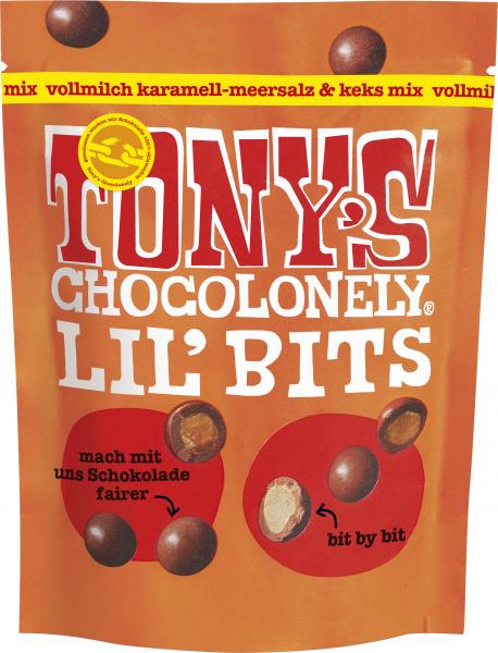 Tony's Lil' Bits Vollmilch Karamell-Meersalz & Keks Mix Tony's Lil' Bits Vollmilch Karamell-Meersalz & Keks Mix von Tony's Chocolonely