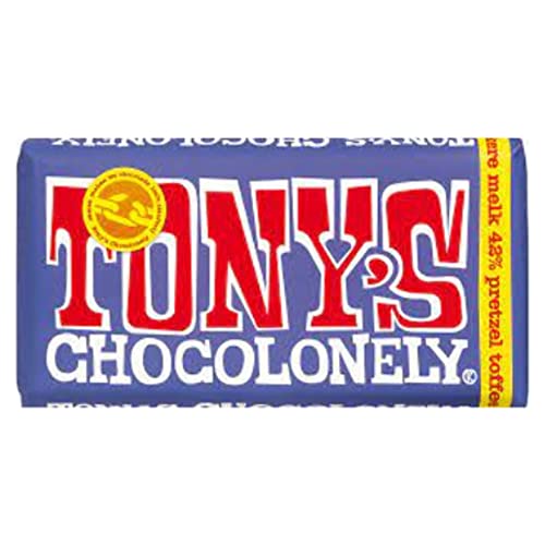 Tonys Chocolonely | Riegel Dunkle Milchbrezel Toffee | Tony'S Chocolonely | Tonys Schokolade | 15 Pack | 2700 Gram Total von Tony's Chocolonely