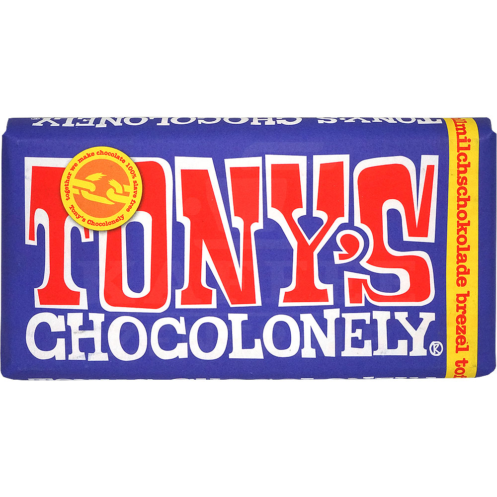 Tony's Brezel Toffee dunkle Vollmilchschokolade 42 %, 180 g von Tony's