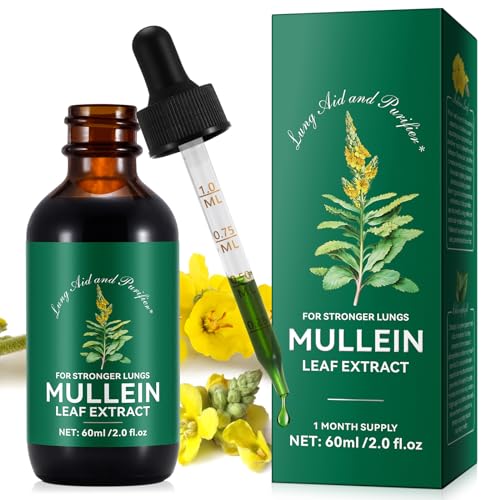 Königskerze-Extrakt - 60ML Mullein Leaf Drops - Königskerzenblatt-Tropfen - Kraftvoller Königskerzenblatt-Extrakt - Natürliche Reinigung, vegetarischer gesunder Lebensstil Königskerze-Extrakt - 60ML Mullein Leaf Drops - Königskerzenblatt-Tropfen - Kraftvoller Königskerzenblatt-Extrakt - Natürliche Reinigung, vegetarischer gesunder Lebensstil von Tooffi