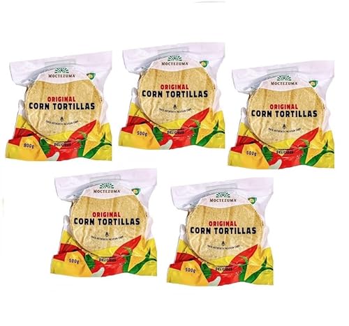 5x Echte mexikanische Tortillas mit Nixtamal 500g, Vegan,Gmo-Free, Gluten Free von Tooludic