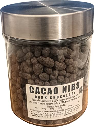 Dunkle Criollo Kakaonibs in 70% Schokolade aus Südmexiko. 350g. von Tooludic