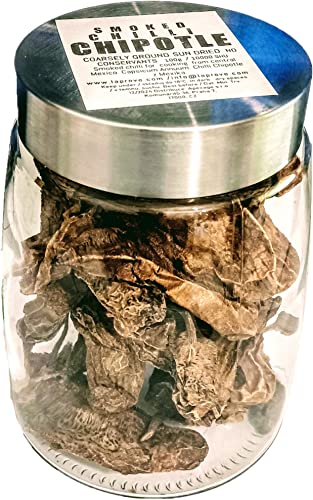 Geräucherte Chili Chipotle grob gemahlen im roten Schachten 50g Geräucherte Chili Chipotle grob gemahlen im roten Schachten 50g von Tooludic