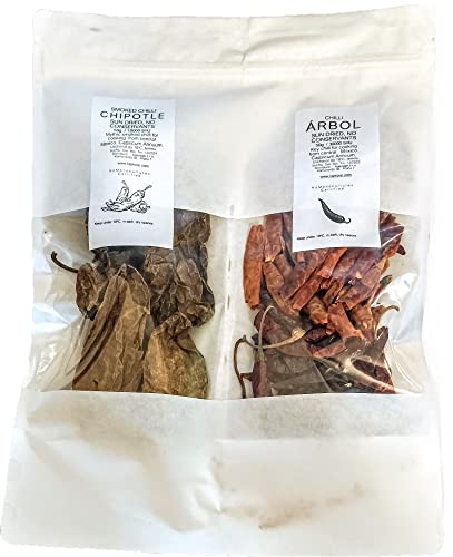 Geräucherte Chili Chipotle und Chili Del Arbol ganz. Geräucherte Chili Chipotle und Chili Del Arbol ganz. von Tooludic