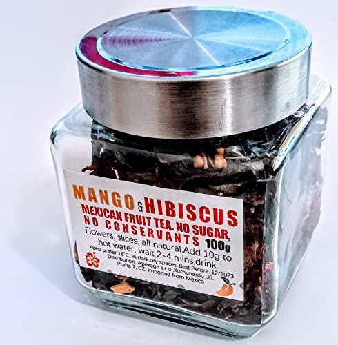 Mexican Tea Infusion Hibiscus, Dried Mango 100g von Tooludic