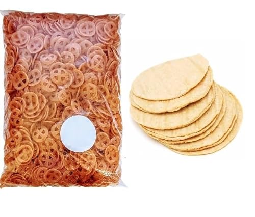 Mexikanischer veganer Chicharron 1000 gr & Echte mexikanische Tortillas mit Nixtamal 800g,Vegan,Gmo-Free, Gluten Free Mexikanischer veganer Chicharron 1000 gr & Echte mexikanische Tortillas mit Nixtamal 800g,Vegan,Gmo-Free, Gluten Free von Tooludic