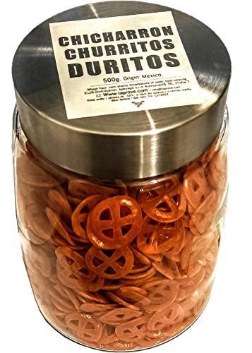 Mexikanischer veganer Chicharron Duros de Harina bekannt als Pasta para duros im Glas 500g von Tooludic