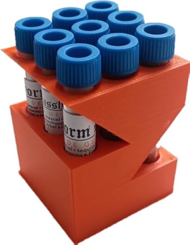 Mexikanisches Salz aus getrockneten Würmern und Heuschrecken 9x8g in Ampullen im PLA-Gestell. Mexikanisches Salz aus getrockneten Würmern und Heuschrecken 9x8g in Ampullen im PLA-Gestell. von Tooludic