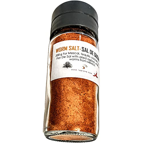 Mexikanisches Salz von getrockneten Würmern für Mezcal mit rotem Pfeffer für Mezcal und Tequila 200 g Mexikanisches Salz von getrockneten Würmern für Mezcal mit rotem Pfeffer für Mezcal und Tequila 200 g von Tooludic