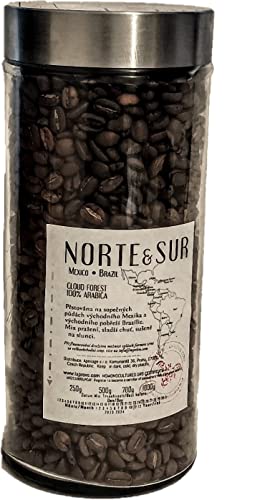 Norte - Sur Kaffee, Arabica-Mischung aus Mexiko-Brasilien, 700 g Glas von Tooludic