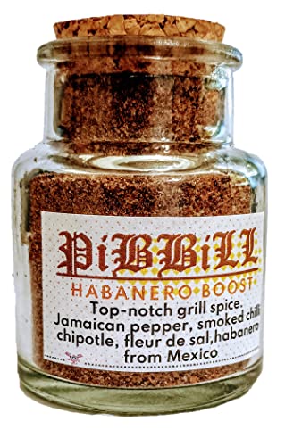 Pibbill Habanero Boost top notch spices for grilling with Chipotle, jamaican pepper and Habanero Jaguar 60g von Tooludic