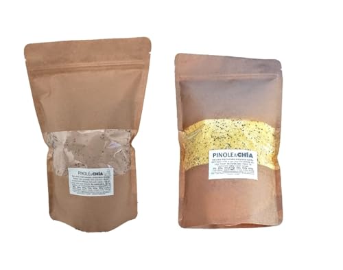 Pinole 50% gerösteter blauer Mais, 50% gerösteter weißer Mais mit Chiasamen, 1000 g & Pinole ungerösteter Mais mit Chiasamen, 1000 g Pinole 50% gerösteter blauer Mais, 50% gerösteter weißer Mais mit Chiasamen, 1000 g & Pinole ungerösteter Mais mit Chiasamen, 1000 g von Tooludic