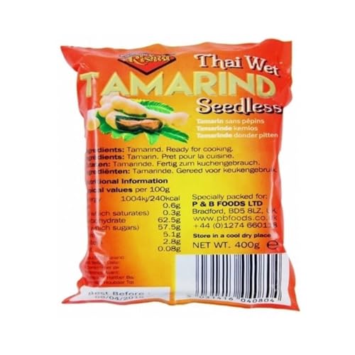 Tamarindenmark ohne Kerne, 454 g, kompaktierter Tamarindenfruchtblock, 100% natürlich Tamarindenmark ohne Kerne, 454 g, kompaktierter Tamarindenfruchtblock, 100% natürlich von Tooludic