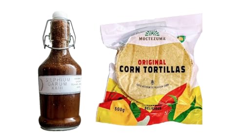 Tortilla Echte mexikanische Tortillas mit Nixtamal, vegan, gentechnikfrei 500G & Silphium Garum 220ml Tortilla Echte mexikanische Tortillas mit Nixtamal, vegan, gentechnikfrei 500G & Silphium Garum 220ml von Tooludic