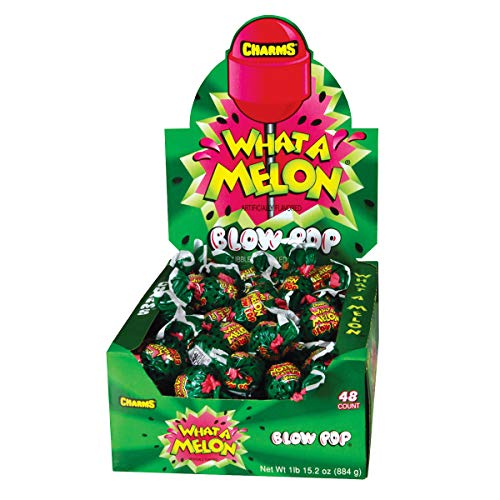 Charms What-a-Melon Blow Pops 48 Count von Tootsie Roll