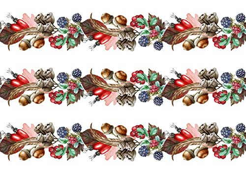 Essbares Deko-Blatt für Herbstnüsse und Beeren, saisonales Band, perfekt für größere Kuchen, einfach zu verwenden von Top That