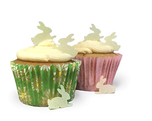 Mini-Oblatpapier, essbar, hellgelbe Hasen, ideal für Oster-Cupcakes und Tischdekorationen, 100 Stück Mini-Oblatpapier, essbar, hellgelbe Hasen, ideal für Oster-Cupcakes und Tischdekorationen, 100 Stück von Top That