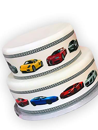 Top That Essbare Dekorfolie für Auto, Supercar – perfekt zum Dekorieren Ihrer Kuchen, einfach zu verwenden von Top That