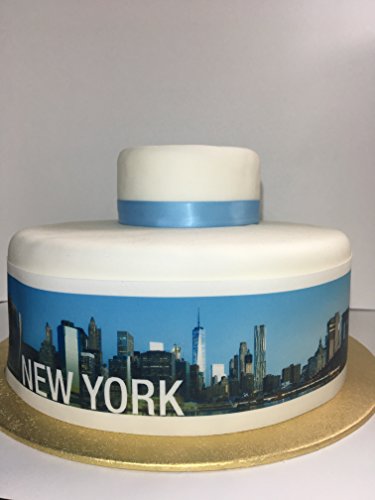 Top That New York City Skyline Bordüre, essbar, ideal zum Dekorieren größerer Kuchen, einfach zu verwenden von Top That