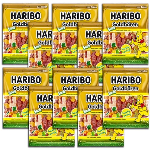 10 er Pack Haribo Saure Goldbären 10 x 175g von TopDeal