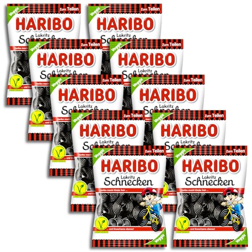 10 er Set Haribo Lakritz Schnecken 10x 175g von TopDeal