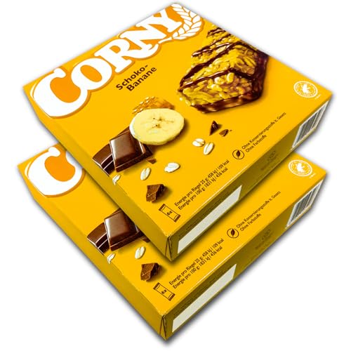 2 er Pack Corny Schoko-Banane Riegel 2 x 150 g (12 Riegel a 25g) von TopDeal