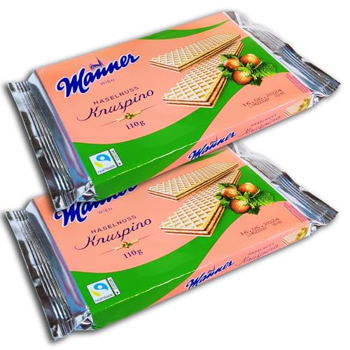 2 er Pack Manner Knuspino Haselnuss 2 x 110g von TopDeal