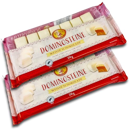 2 er Pack Santa Claus in Town Dominosteine weiss 2 x 250 g Domino Steine weiße Schokolade 2 er Pack Santa Claus in Town Dominosteine weiss 2 x 250 g Domino Steine weiße Schokolade von TopDeal