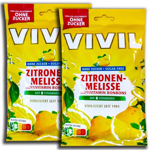 TOPDeal 2 er Pack Vivil Multivitamin Bonbons Zitronenmelisse ohne Zucker 2 x 120g TOPDeal 2 er Pack Vivil Multivitamin Bonbons Zitronenmelisse ohne Zucker 2 x 120g von TopDeal