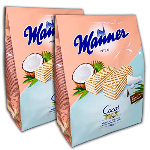 2 er Set Manner Cocos Waffeln 2 x 400g von TopDeal