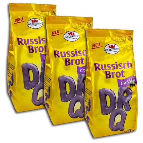 3 er Pack Dr. Quendt Russisch Brot Cassis 3 x 90g Knusprige Buchstaben-Plätzchen mit Cassis-Geschmack 3 er Pack Dr. Quendt Russisch Brot Cassis 3 x 90g Knusprige Buchstaben-Plätzchen mit Cassis-Geschmack von TopDeal