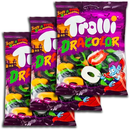 3 er Pack Trolli Dracolor - Fruchtgummi Dragula Gebisse Bunt 3 x 175 g 3 er Pack Trolli Dracolor - Fruchtgummi Dragula Gebisse Bunt 3 x 175 g von TopDeal